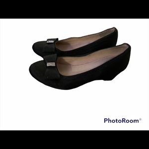 Girl SO brand black dressy wedge shoe size 4